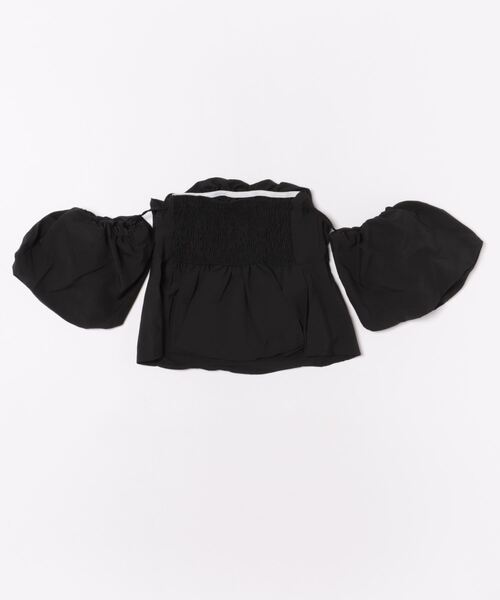 3colorパフスリーブ オフショルダー チューブトップ 3way ドレス XSサイズあり【PURESS/ピュアレス】カラービジューオフ