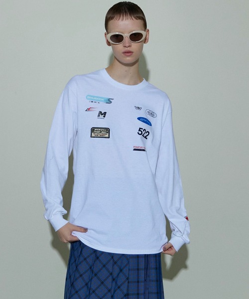 tシャツ Sponsor Logo Print Long Sleeve T-shirt/スポンサーロゴロンTEE「MAISON SPECIAL/メゾン MAISON SPECIAL tシャツ Sponsor Logo Print Long Sleeve T