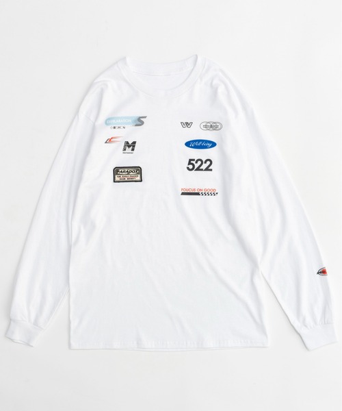 MAISON SPECIAL tシャツ Sponsor Logo Print Long Sleeve T
