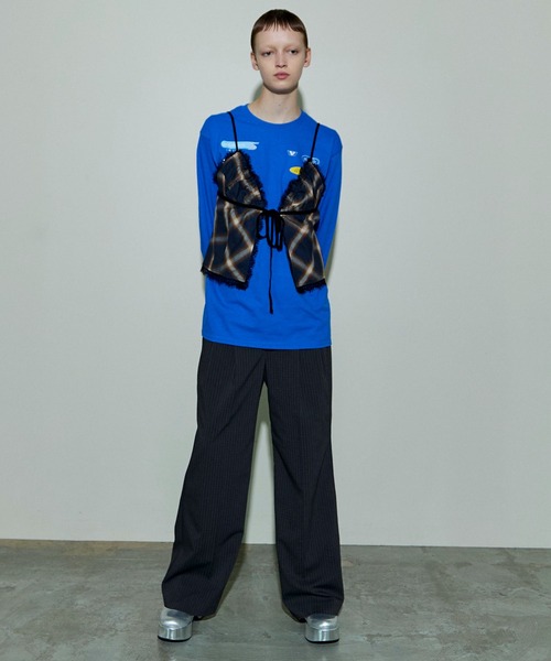 MAISON SPECIAL tシャツ Sponsor Logo Print Long Sleeve T