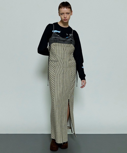 MAISON SPECIAL tシャツ Sponsor Logo Print Long Sleeve T