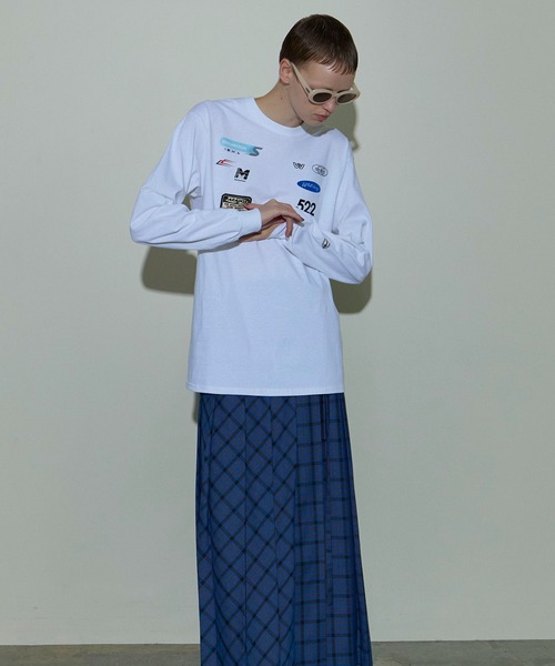 tシャツ Sponsor Logo Print Long Sleeve T-shirt/スポンサーロゴロンTEE「MAISON SPECIAL/メゾン MAISON SPECIAL tシャツ Sponsor Logo Print Long Sleeve T