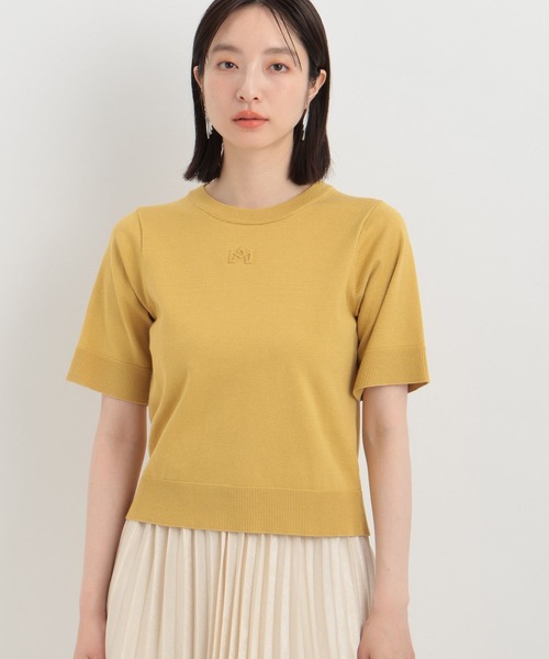 Andemiu ニット セーター ロゴエンボスニット136146 レディース