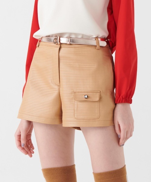 パンツ 「LADIES」ブロックキルトショートパンツ「2024年秋冬」 レディース