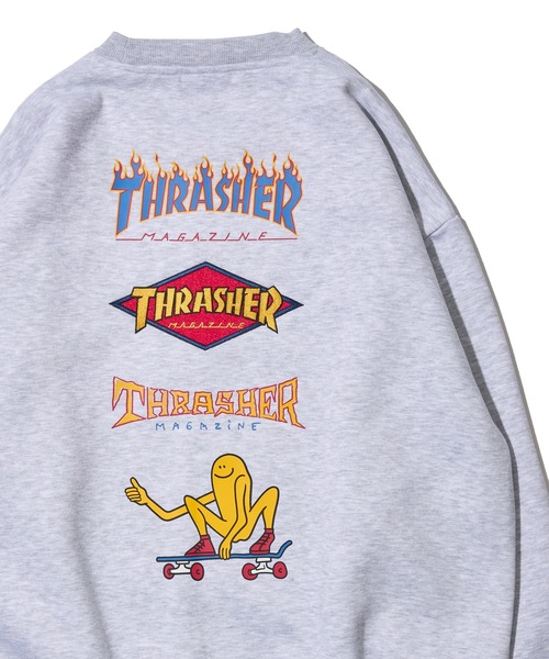 スラッシャー（THRASHER）/【THRASHER/スラッシャー】裏起毛バック刺繍プリントスウェットプルオーバー THRASHER（スラッシャー） トレーナー スウェット 「THRASHER