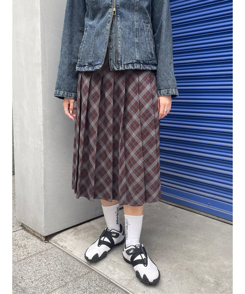 スカート チェックプリーツスカート レディース : ZOZOTOWN Yahoo!店 