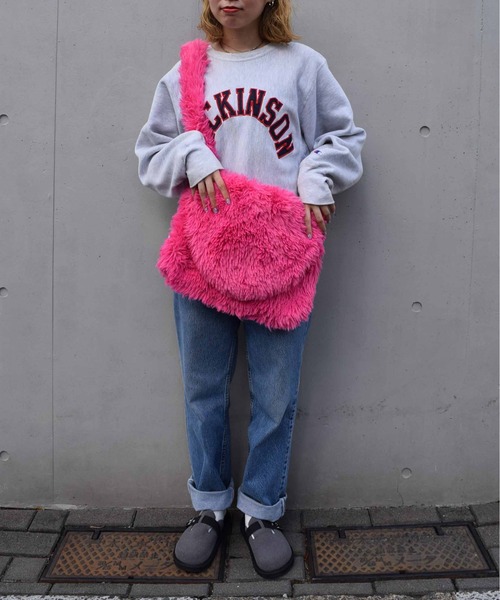 WEGO（ウィゴー） ショルダーバッグ バッグ WEGO/フラップ付きファー