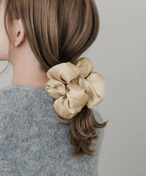 SMELLY（スメリー） シュシュ サテンボリュームビッグシュシュ