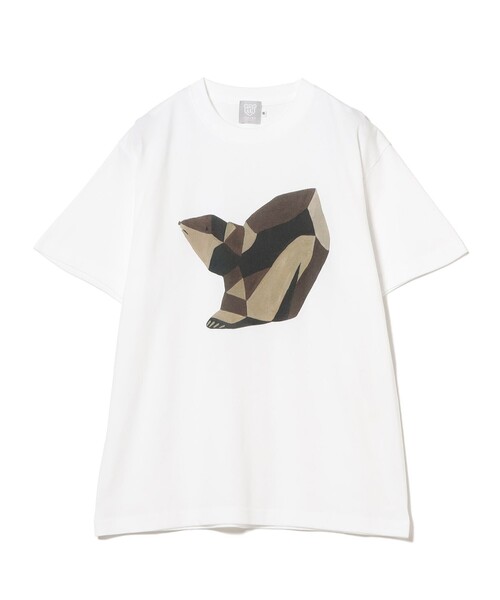BEAMS JAPAN（ビームス ジャパン） tシャツ 木彫り熊 イラスト Tシャツ