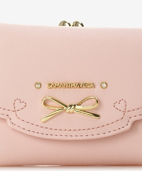 大人気!! SAMANTHAVEGA フリルリボン折財布 Samantha Vega 財布 フリルリボン折財布 レディース : ZOZOTOWN