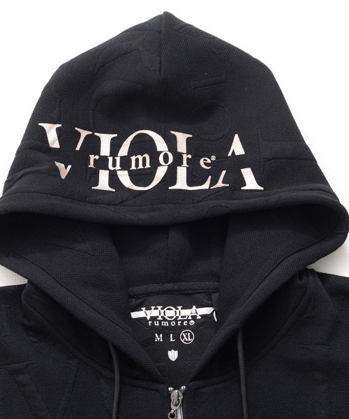 VIOLA パーカー 「VIOLA rumore/ヴィオラ ルモーレ」総柄ジャガード