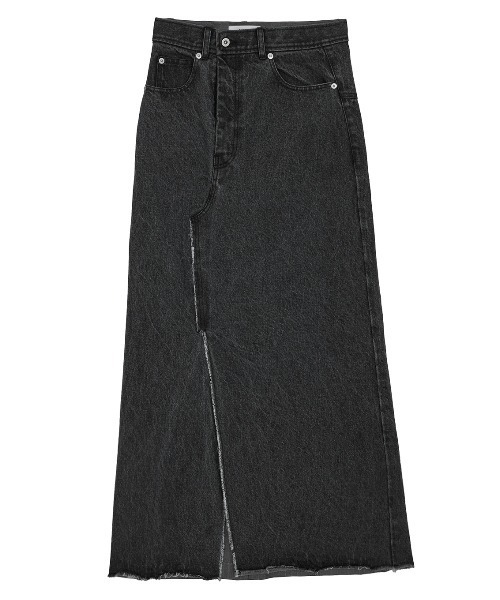 Ameri（アメリ） ロング スカート DENIM DOCKING COMBINE SKIRT