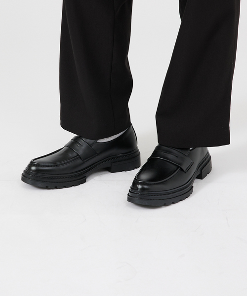 ABAHOUSE（アバハウス） ローファー 「コイン/ビット」選べるブラック