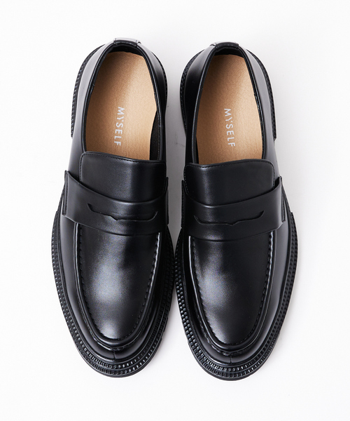 アバハウス（ABAHOUSE）/【/ビット】選べるBlack ローファーシリーズ ABAHOUSE（アバハウス） ローファー 「コイン/ビット」選べるブラック