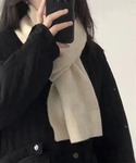 マフラー 「4色展開」防寒韓国風マフラー 編み...の詳細画像5