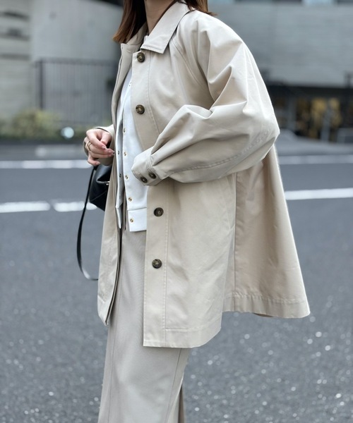 Emma Taylor（エマテイラー） ステンカラーコート コート ミドルフレア