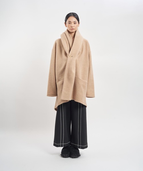 「gomme」 コート MEDIUM ブラック レディース_画像3