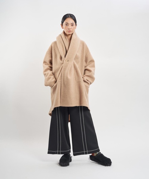 「gomme」 コート MEDIUM ブラック レディース_画像6