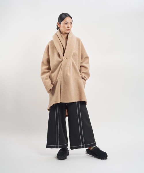 「gomme」 コート MEDIUM ブラック レディース_画像7