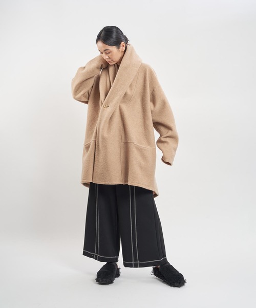 「gomme」 コート MEDIUM ブラック レディース_画像8