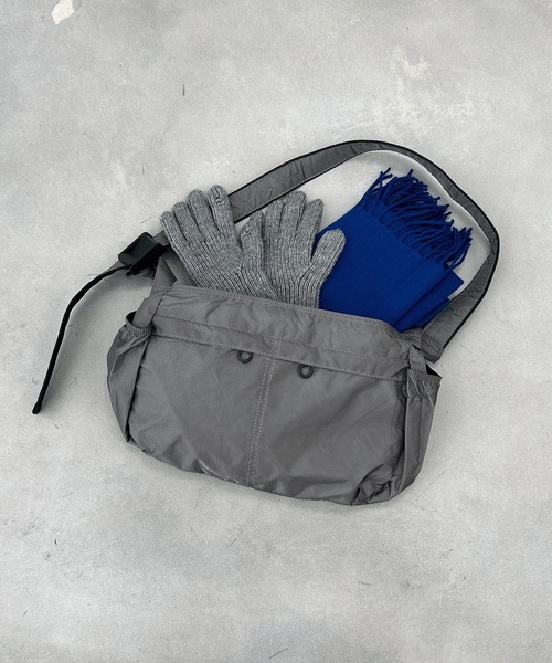 ショルダーバッグ improves ショルダーバッグ メンズ キャンバス 巾着バッグ 斜