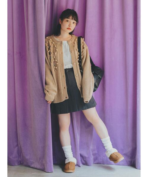 「ehka sopo」 ニットカーディガン F ミント レディース_画像4
