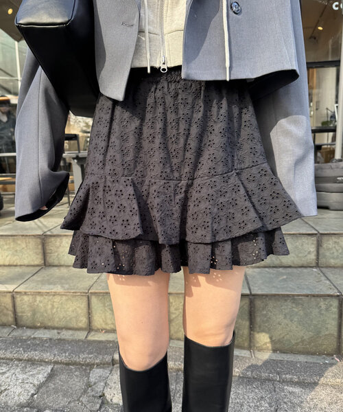 mline レースミニスカート mystic mline レーススカパン