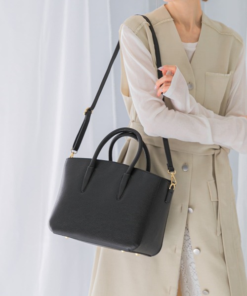 AULENTTI ハンドバッグ AULENTTI レザー2WAY BAG : ZOZOTOWN