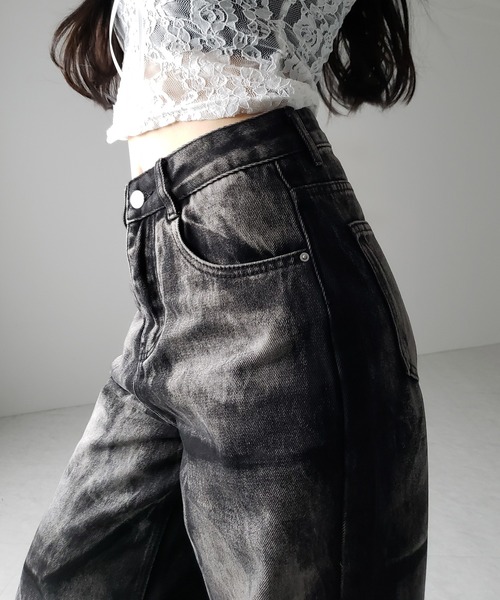 me+em select ジーンズ デニム デニムパンツ 「 4size 」CRACK