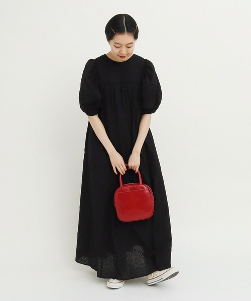 Dot＆Stripes CHILD WOMAN ワンピース 小花エンブロイダリー