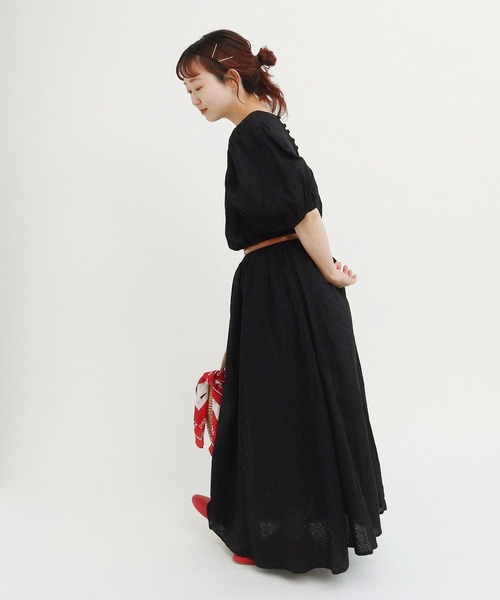 child woman パフスリーブフレアシャツワンピース　新品 child woman パフスリーブフレアシャツワンピース 新品 - メルカリ