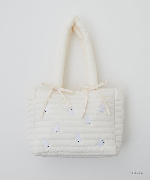 natural couture ショルダーバッグ バッグ 「miffyコラボ」刺繍 