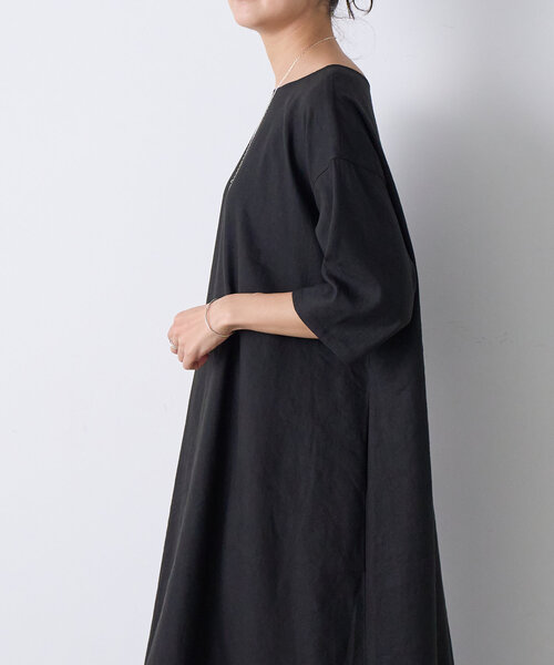 ビアズリー　リネン前後ワンピース BEARDSLEY ワンピース リネン前後ワンピース : ZOZOTOWN Yahoo