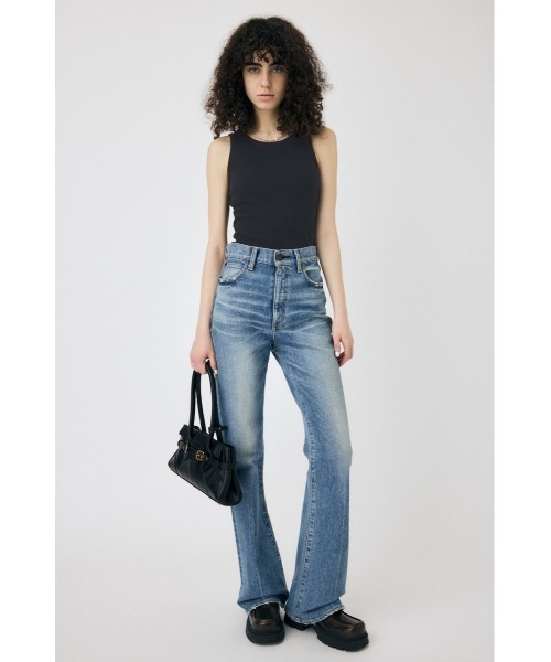 MOUSSY（マウジー） タンクトップ ノースリーブ BASIC RIB タンク