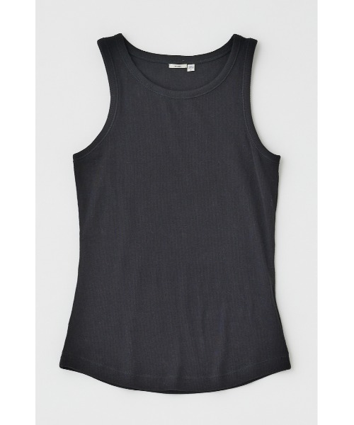 MOUSSY（マウジー） タンクトップ ノースリーブ BASIC RIB タンク