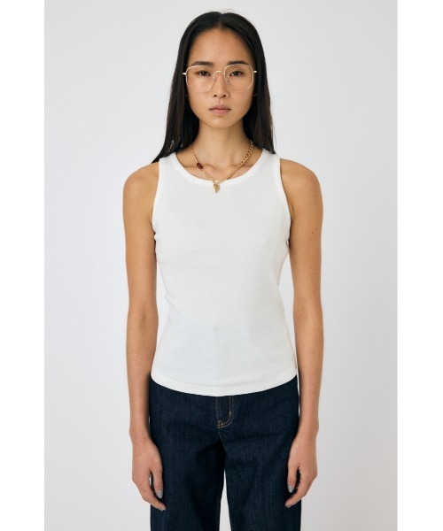 MOSSA タンクトップ XS レディース MOUSSY（マウジー） タンクトップ ノースリーブ BASIC RIB タンク