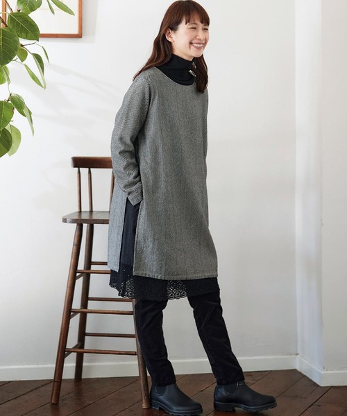 「Sunny clouds」 コーデュロイパンツ X-LARGE ライトグリーン レディース_画像3