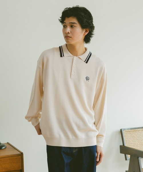 【ROA’s】c-boy style サマーニットポロシャツ【No.379】 RAGEBLUE ポロシャツ ワンポイント刺繍/サマーニットポロシャツ