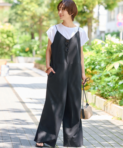 JOURNAL STANDARD relume 黒 キャミサロペット　タグ付き WEB限定追加2》キャミサロペット(506371607) | ジャーナル