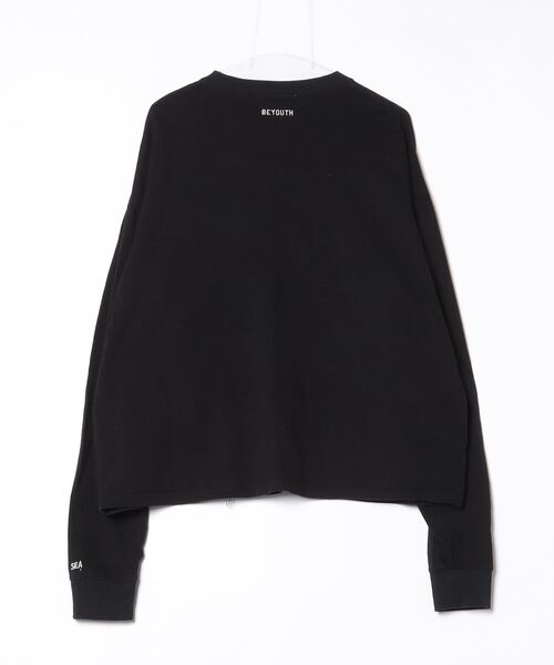 WIND AND SEA 長袖Tシャツ 黒 WIND AND SEA 「WIND SEA」 刺繍長袖Tシャツ L ブラック メンズ