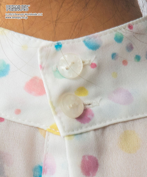 NARACAMICIE（ナラカミーチェ） ブラウス シャツ 「PEANUTS」シャボン