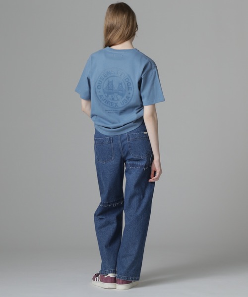 AVIREX tシャツ CIRCLE LOGO T-SHIRT ”QUEENS BRIDGE”/サークル