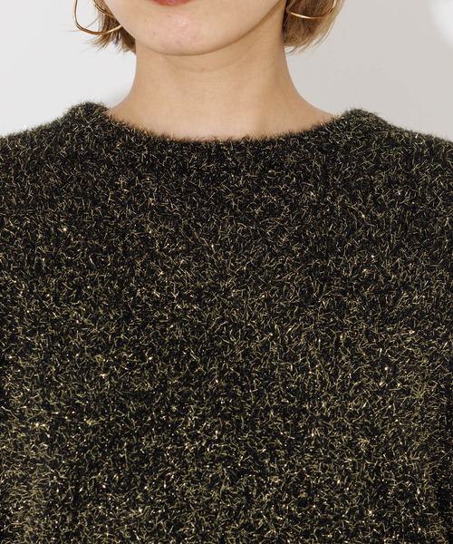 「NOMINE」 長袖ニット フリー シルバー レディース_画像6