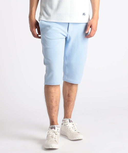 NICOLE CLUB FOR MEN（ニコルクラブフォーメン） パンツ 梨地ハーフ