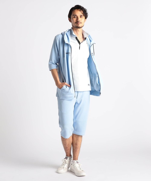 NICOLE CLUB FOR MEN（ニコルクラブフォーメン） パンツ 梨地ハーフ