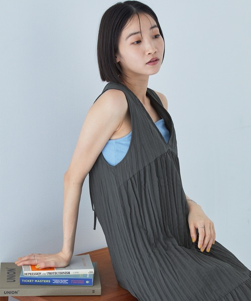 クリンクルリボンワンピース LOWRYS FARM｜クリンクルリボンワンピース | Rakuten Fashion