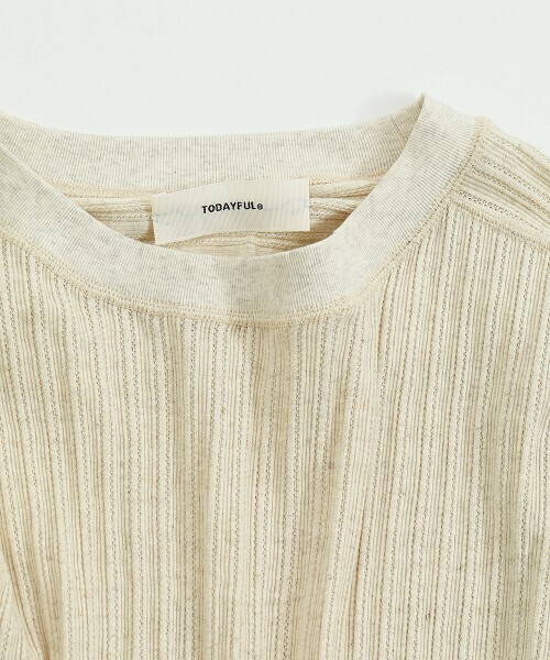 「TODAYFUL」 長袖カットソー ONE SIZE キナリ レディース TODAYFUL 「TODAYFUL」 長袖カットソー ONE SIZE キナリ