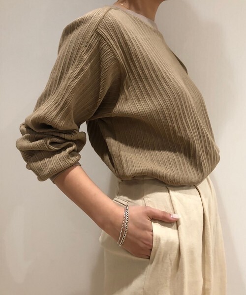 「TODAYFUL」 長袖カットソー ONE SIZE キナリ レディース TODAYFUL 「TODAYFUL」 長袖カットソー ONE SIZE キナリ