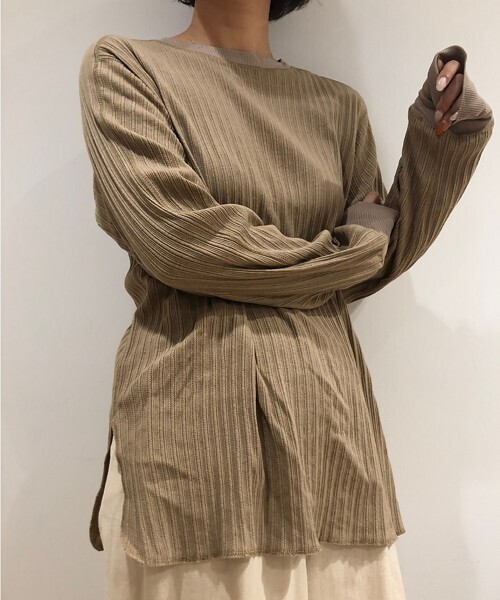 「TODAYFUL」 長袖カットソー ONE SIZE キナリ レディース TODAYFUL 「TODAYFUL」 長袖カットソー ONE SIZE キナリ