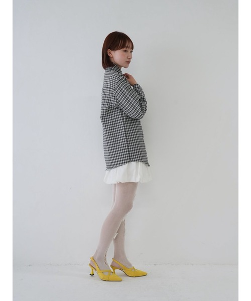 Uenui ブラウス シャツ 「 cunii 」ギンガム チェック シャツ